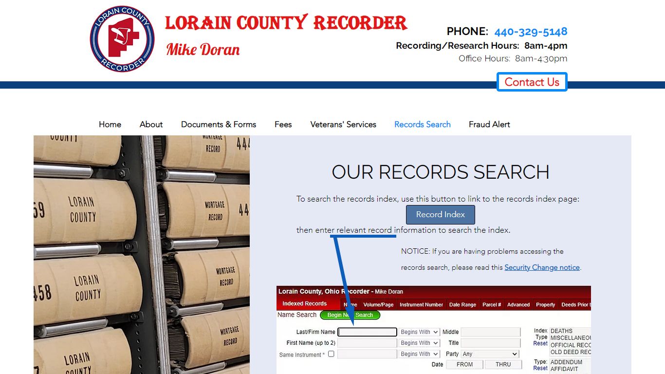Search | Lorain County Recorder - Mike Doran